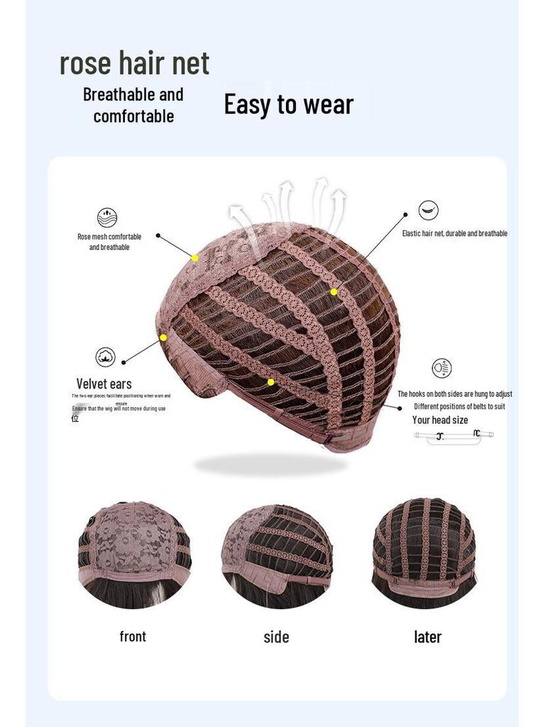 Sky Blue Long Curly Wig for Women - Daily Natural Look for Round Faces