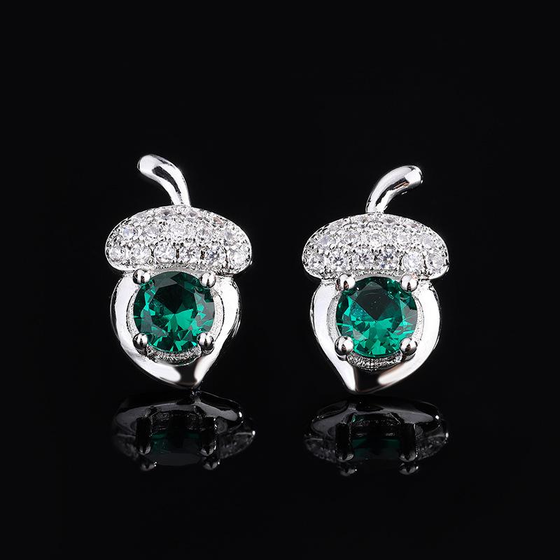 

Niche Design Sense, маленький гвоздик-желудь с новым драгоценным камнем, красный корундовый изумруд для девушки