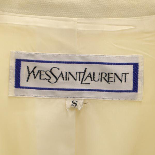 YVES SAINT LAURENT tailored jacket S Ivory system Women Used