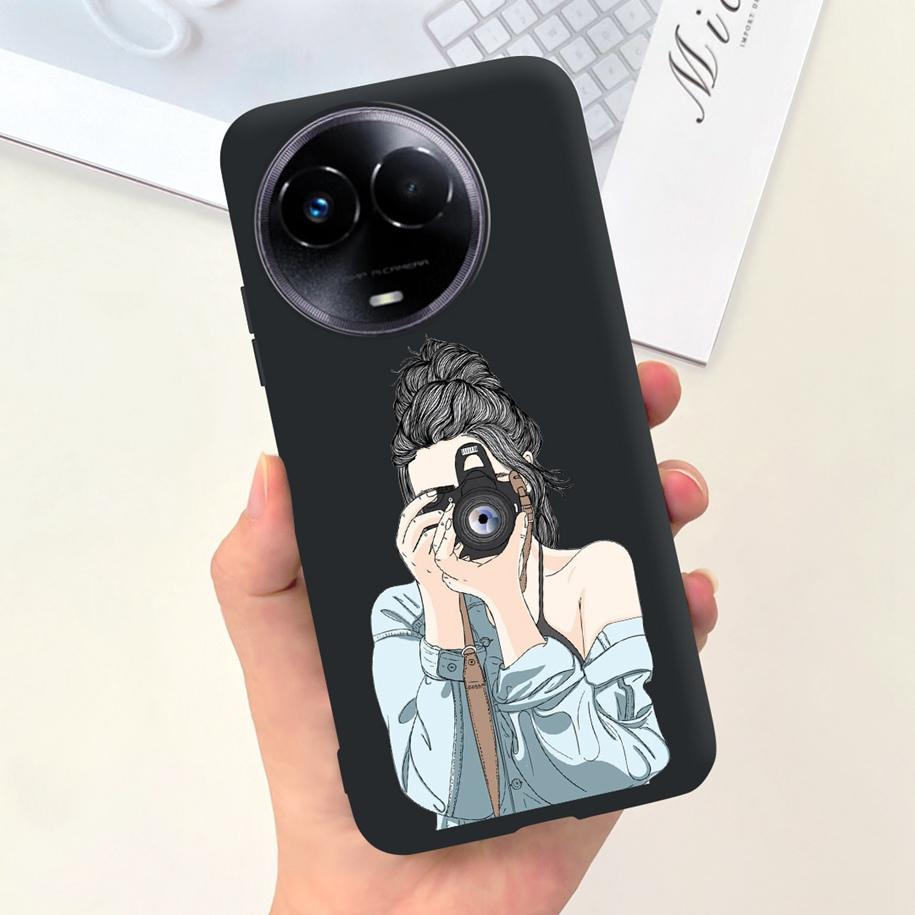 Shockproof Case For Realme 11 5G / Realme 11X Phone Cover Fashion Girls Soft Silicone Funda For Realme11 11 X 2023 RMX3785 Coque
