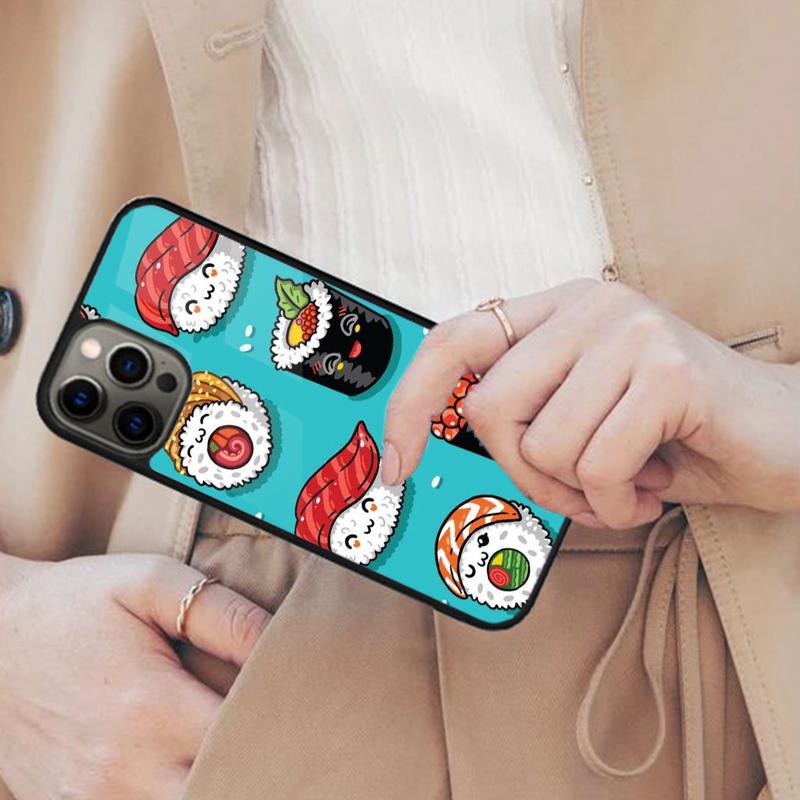 

Food Sushi Magnetic Phone Case For APPLE iPhone 17 Air 16 14 13 12 Pro Max 15 Plus Wireless Charge With MagSafe Cover iPhone 14