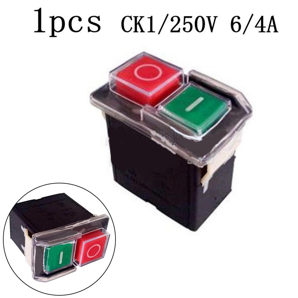 High Quality 100% Brand New Switch CK1/AC250V Black Switches 2.0*2.0*1.2in Control Switches Electrical Equipment
