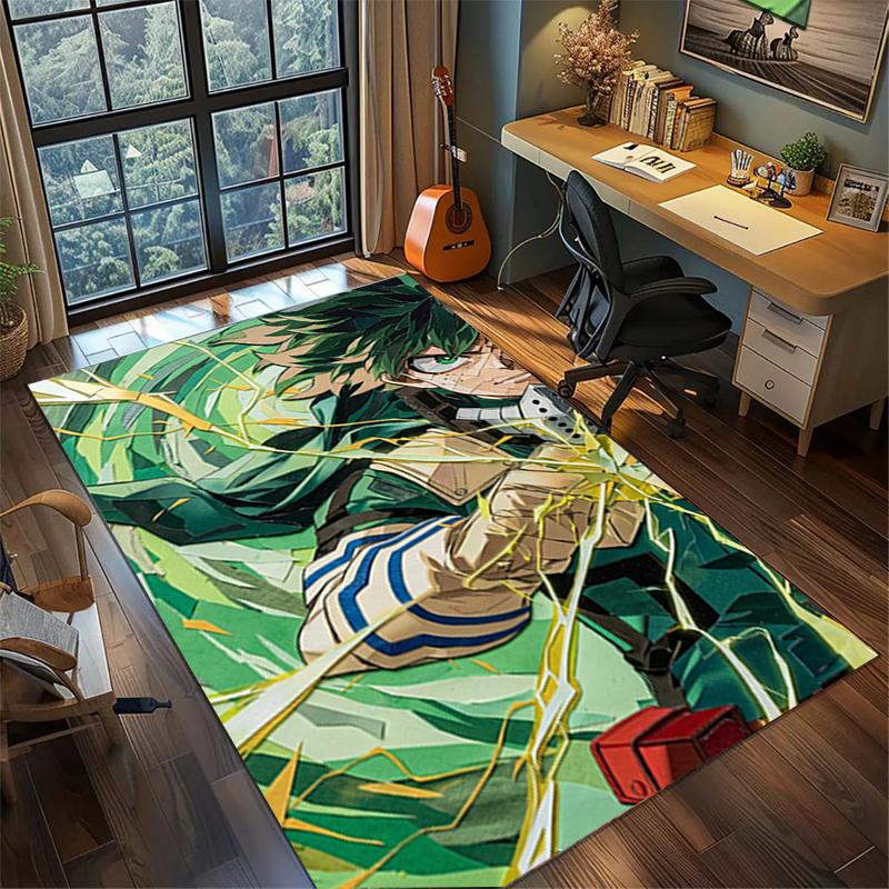 My Hero Academia Floor Mat Non Slip Washable Large Area Rug Bedroom Gamer Room Decor