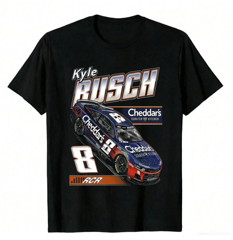 2026 Kyle Busch #8 Cheddars Nascar Racing Graphic T-Shirt Motorsports XXL