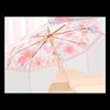 New popular two-color double-sided vinyl color umbrella three-fold sunscreen umbrella weather and rain parasol