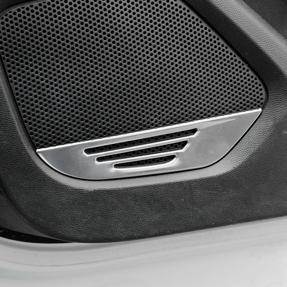For Peugeot 2008 2019-2023 E2008 2020-2022 Door Audio Speaker Trim 4Pcs Stereo Radio Loudspeaker Decoration Cover 4Pcs Sticker