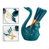 Swan Fork Holder, Decorative Organizer Dinnerware Set Forks Holder for