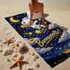 Cute Dog Sweet Dreams Beach Towel, Super Soft Microfiber, Gift for Her/Him, Birthday, for Pool, Beach, Travel, Home Decor Fan gifts