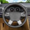 Black Faux Leather Steering Wheel Cover For Opel Vectra C 2002-2005 Signum 2003-2005 Vauxhall Vectra Signum Holden Vectra 2004