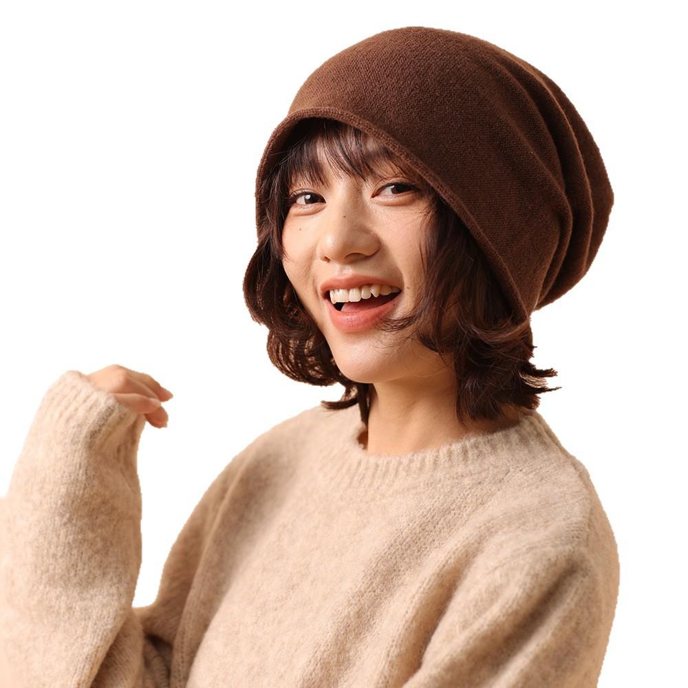 Meier Autumn and winter new 100% all-wool striped knitted hat stacking hat women's fashion versatile warm hat manufacturers wholesale
