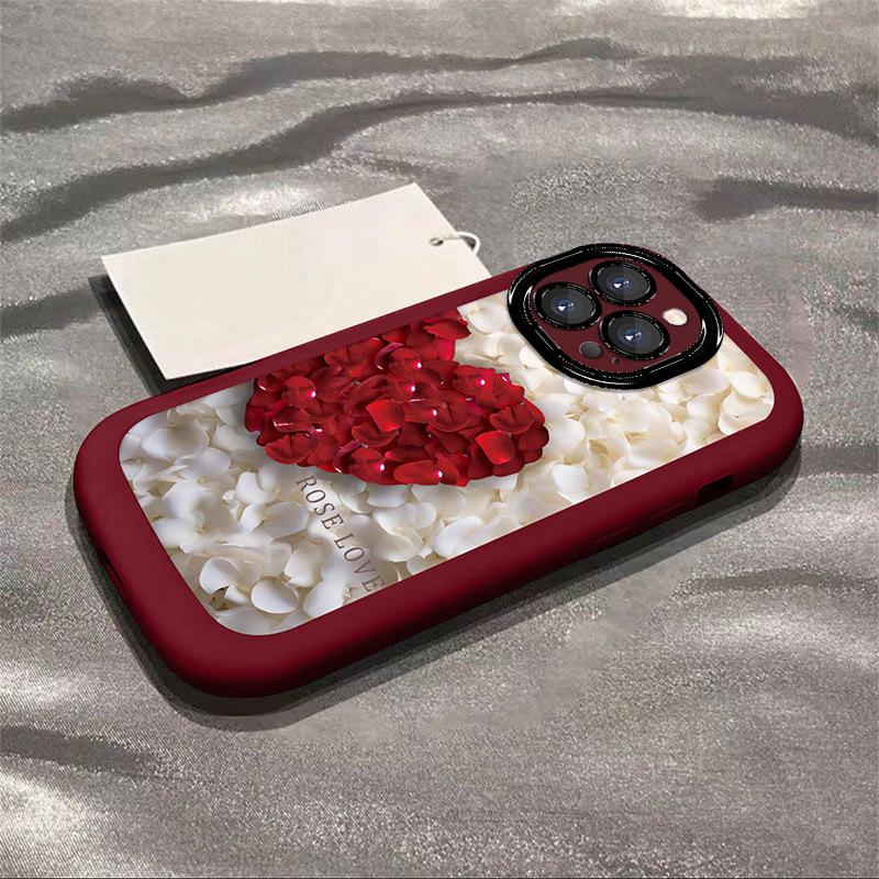 Applicable To Apple 16 Mobile Phone Case Love Petal IPhone 15 Women's Apple 14 Promax Sense Apple 13