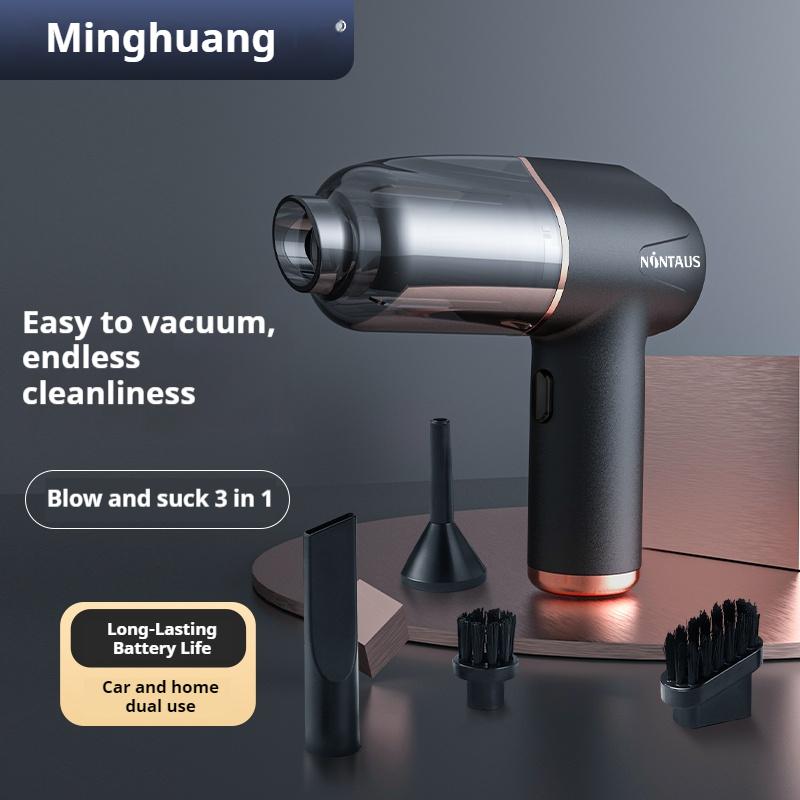 

Cordless Car Vacuum Cleaner - 3-in-1 Blow/Suck/Vacuum 60W Strong Suction Handheld Portable for Auto Home Pet Hair чёрный