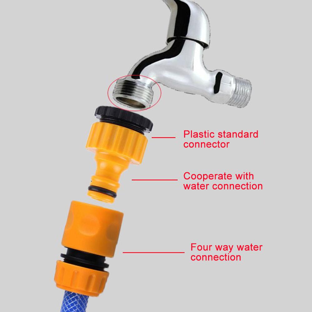 Quick Lawn Car Wash Tube Adapter Extender Garden Hose Connectors Watering Pipe Joint Irrigation