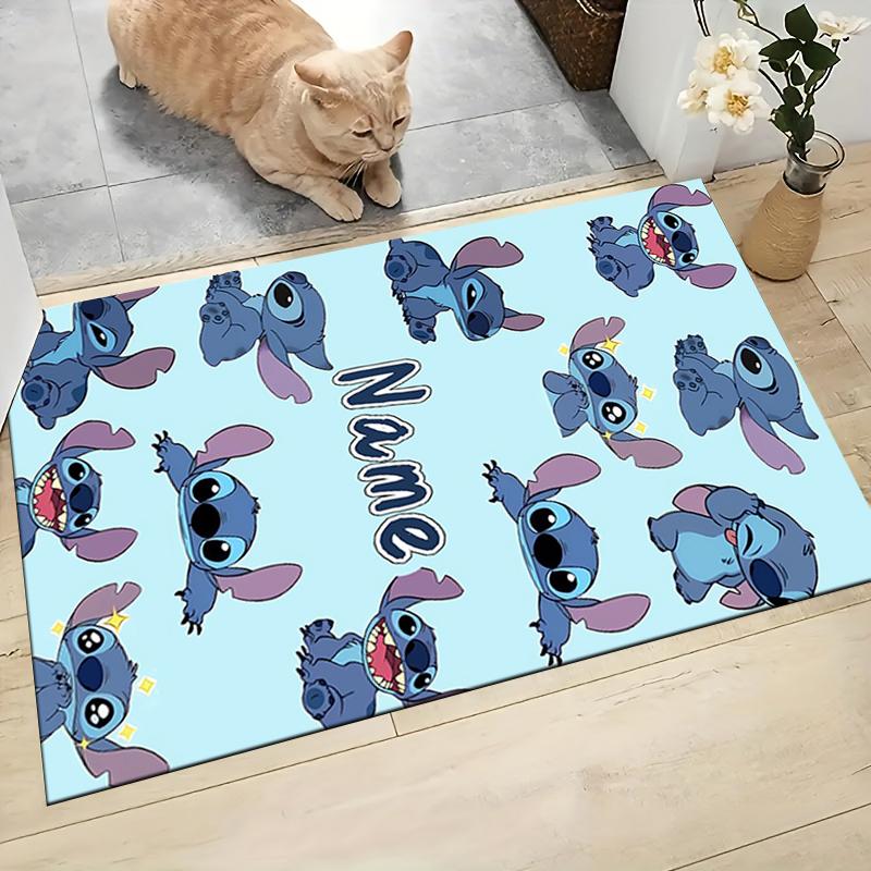 Custom Name Stitch Dreams Clouds Carpet Rug Customizable Soft Washable Anti-Slip Home Living Room Sofa Mats Personalized Rug. 0909373