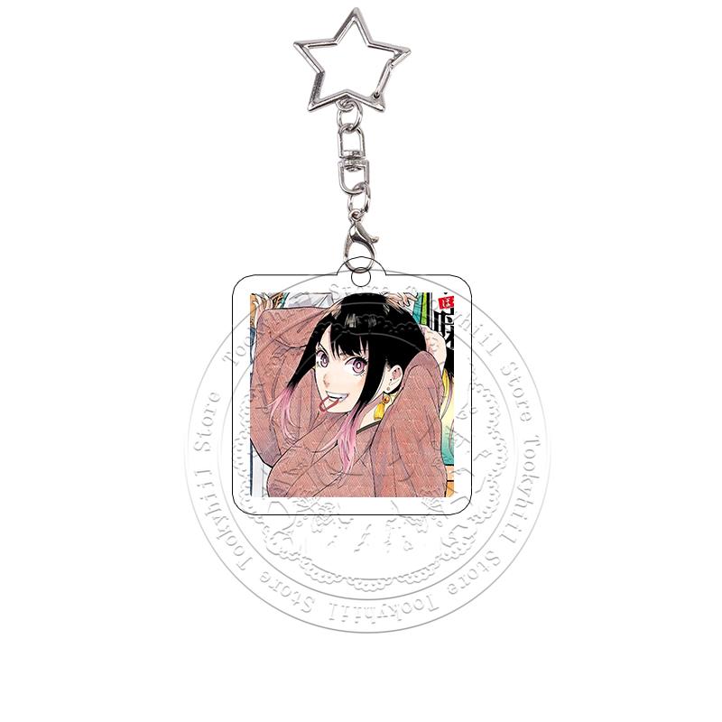 Anime Cartoon Akane-banashi Acrylic Keychain Bag Decoration Diy Cosplay Props Art Comic Cover Keyring Pendant Birthday Gift