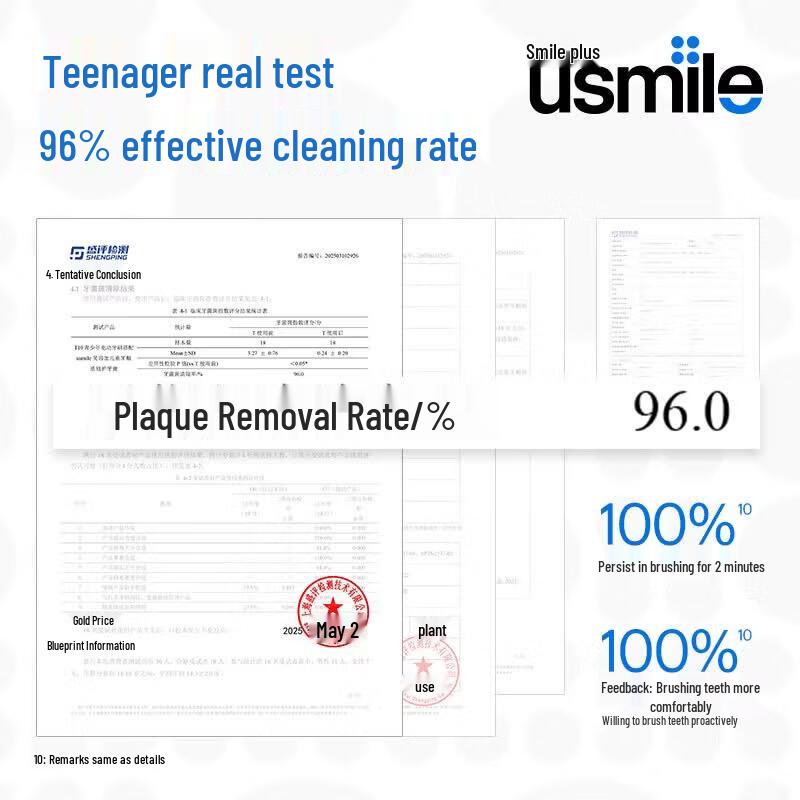 usmile T10 Escova de Dentes Elétrica Sonic para Crianças e Adolescentes Plugue CN (adaptador incluso)