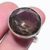 Natural Smoky Topaz Gemstone 925 Sterling Silver Jewelry Ring Size 8.5 E8l87