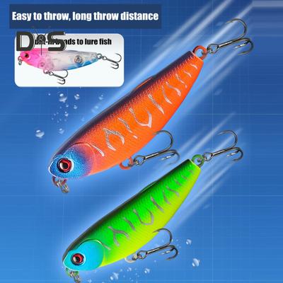 5.5CM/5.6G Topwater Pencil Lure with Treble Hook Realistic Floating Jigging Fishing Bait Freshwater Saltwater Trout Bass Pike Perch Fishing