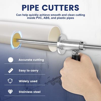 Edelstahl PVC-Rohr Innen Schneider Tiefe Einstellbar Internes Rohr Schneider Werkzeug Arbeitssparende PVC-Schlauch Schneide-Kit für ABS