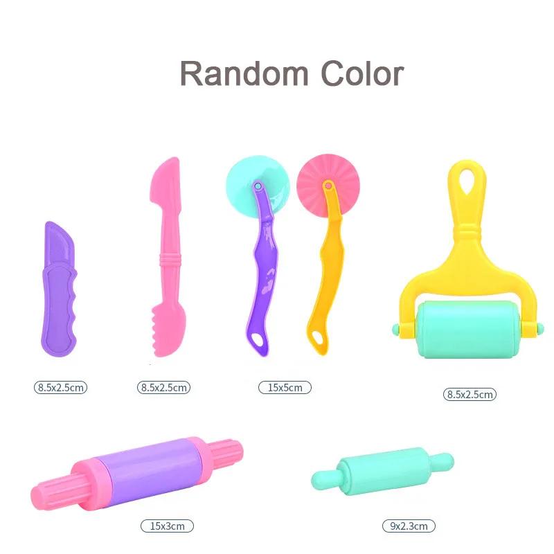 Dough Play Tools for Kids Dough Accessories Molds Dinosaur Fruit Roller Cutter Scissor Playdough Clay Mold Children DIY Toys