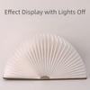 3 Colors Table Lamp USB Rechargeable Desk Light Creative Gift Folding Book Lamp  Family