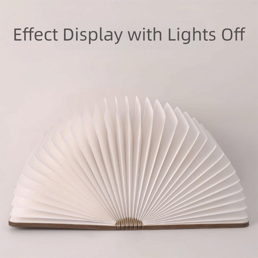 3 Colors Table Lamp USB Rechargeable Desk Light Creative Gift Folding Book Lamp  Family