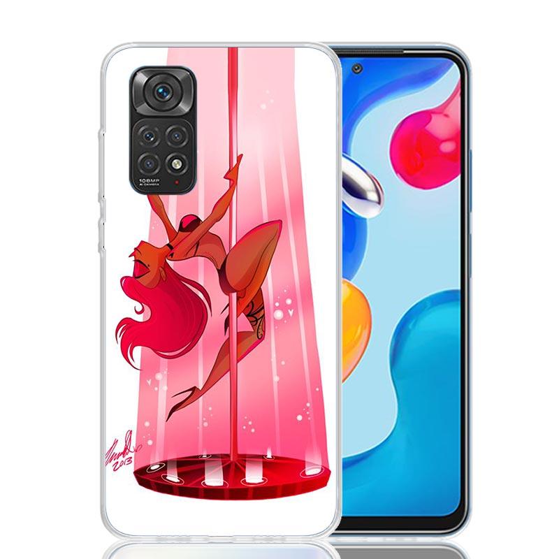 Pole Dancer Dancing Phone Case For Xiaomi Redmi Note 13 14 15 Pro Plus 12S 12 14S 11S 11E 10 10S 11 11T 5G 4G Cover Coque Redmi