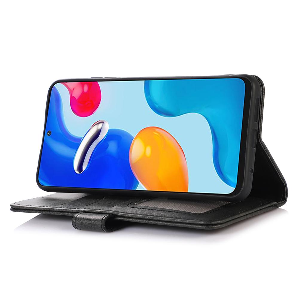Dla Xiaomi Redmi Note 15 Pro 4G (Światowy) Etui Portfel ze Skóry o Teksturze Skóry Bydlęcej Pokrowiec na Telefon ze Stojakiem