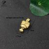 Copper Gold Lions Head Bell Small Ornaments Desk Feng Shui Decorations Retro Brass Keychain Pendants Car Decoration Accessories