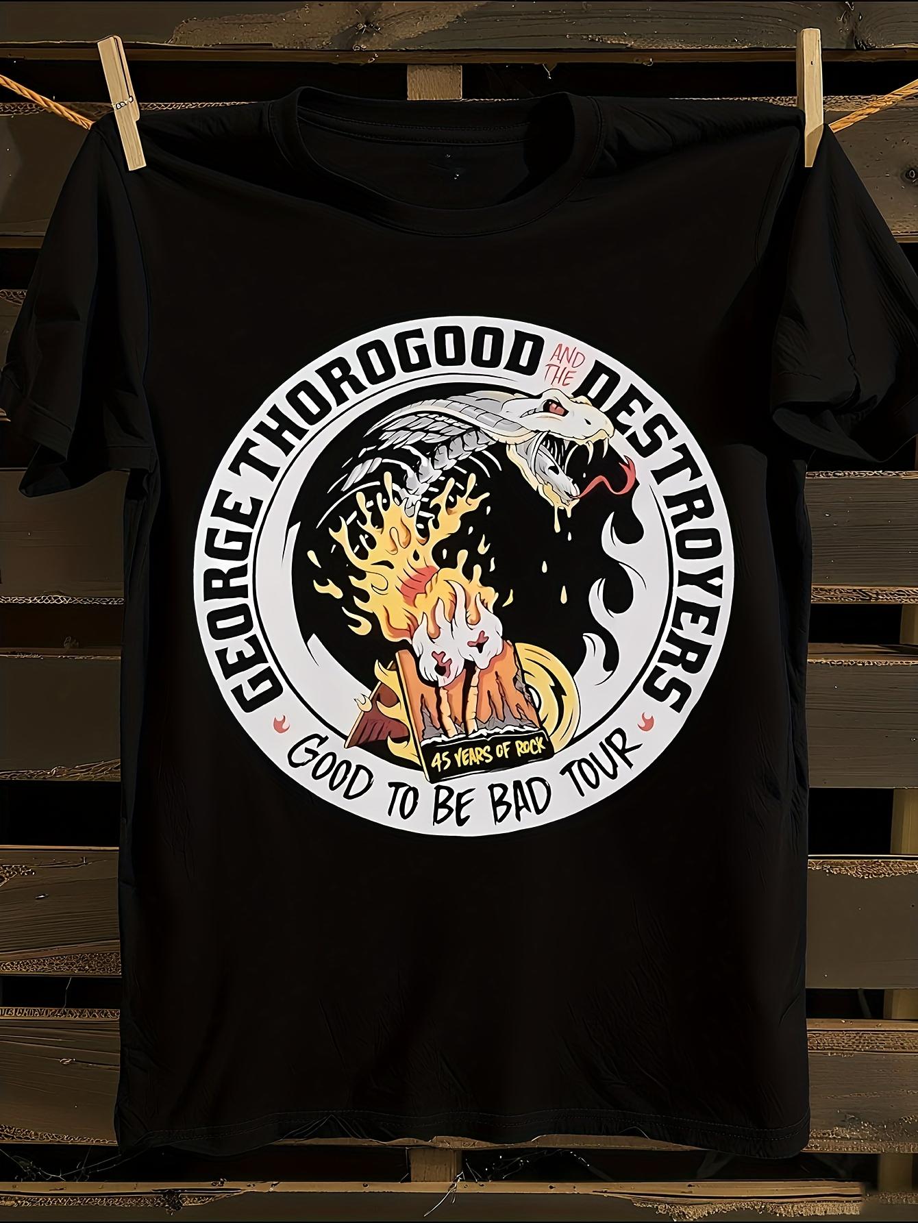 George Thorogood 2018 Good to Be Bad Tour 45 Years T-shirt L