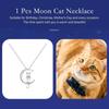 Women Moonstone Cat Pendant Chain Necklace Copper Jewellery