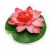 10PCS Lotus Colorful Artificial Flowers Floating Fake Lotus Plant Lifelike Water Lily Micro Landscape For Pond Garden Decor