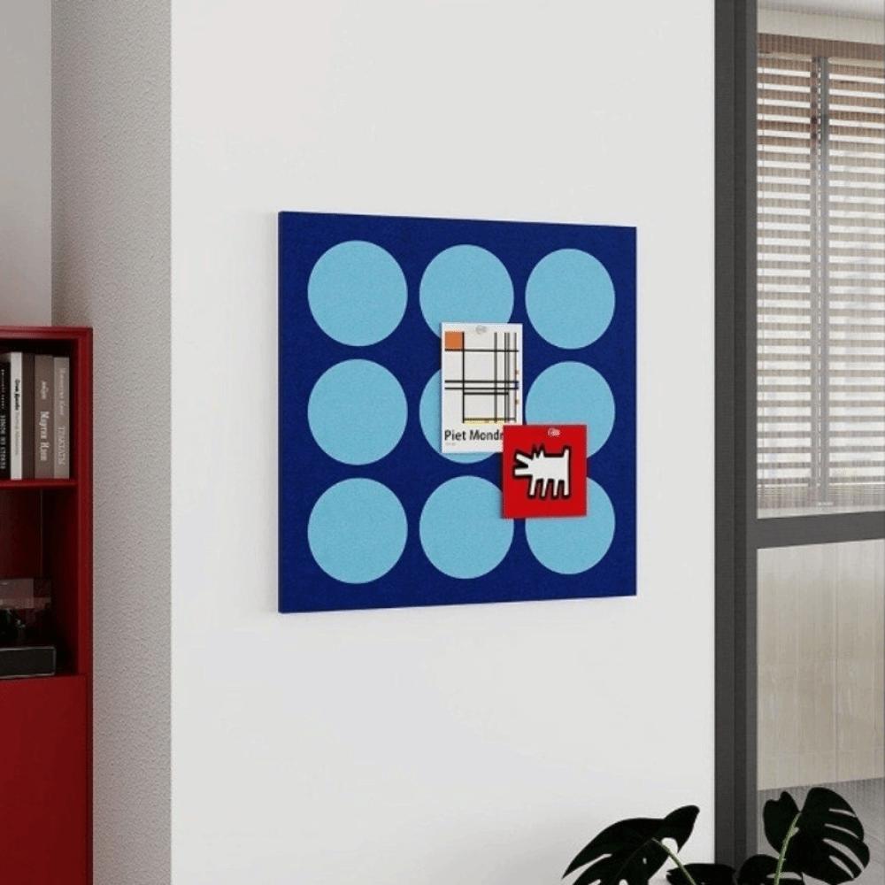 Geometric Pattern Wall Mounted Felt Board 30/40cm Photo Display Board Entryway Wall Decor