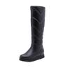 Winter Warm Plush Knee High Boots Women Comfy Flat Heel Snow Boots Slip On Platform Woman Long Boots Shoes Black Pink White 2025