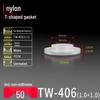 T-förmiger Nylon-Kunststoff-Dichtungsring und Schraubwellenhülse (Für dich: M2-M35)