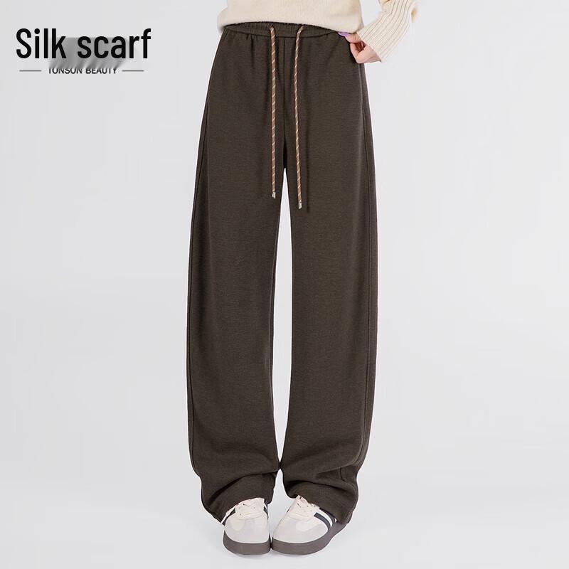 

Sibaishui Women s High-Waisted Draped Drawstring Casual Pants L