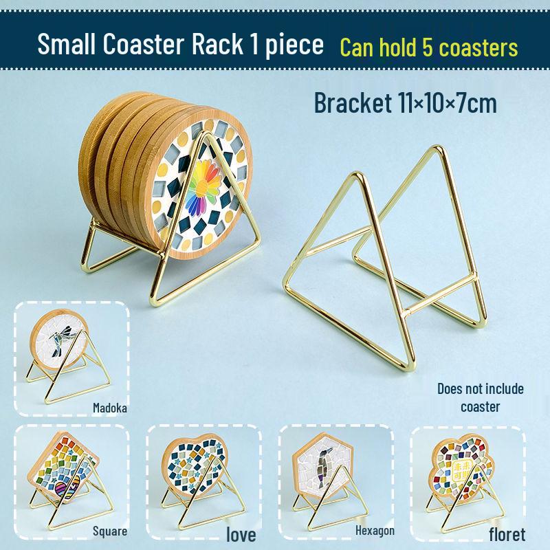 DIY Large Mosaic Coaster Kit: Creative Glass Sticker Pack for Adults & Kids