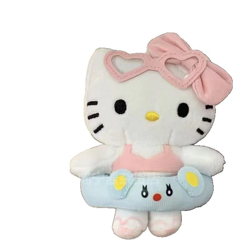 Hello Kitty Bikini Dmuchany Pierścień Wisiorek i Pluszowa Lalka Serce Breloczek Zawieszka