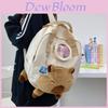 Cute Capybara Student Backpack With Large Capacity For Kids And Teens