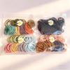 Net Celebrity High Elasticity Thin Hair Tie - Small Circle Style for Girls
