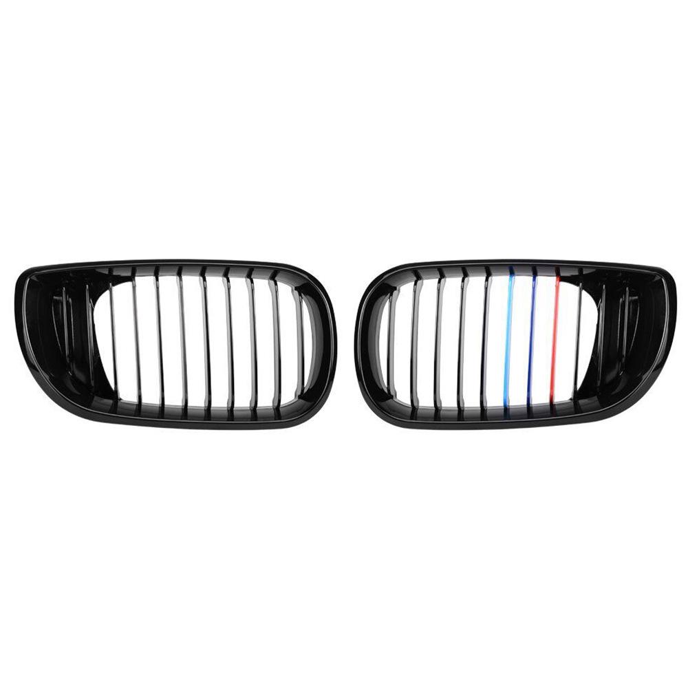 BMW 3er Reihe E46 2002-2004 (4-Türer) Heller dreifarbiger Kühlergrill, einzeilig