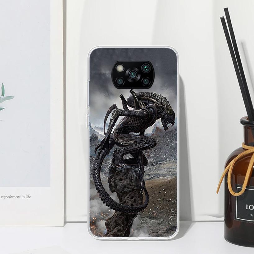 Alien Vs Predator Painted Phone Case For Xiaomi Poco X7 X6 X5 M7 M8 Pro F7 Ultra Redmi 15C 15 13C 13 12C 12 10 10C 10A Art Funda