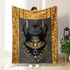 Egyptian Cat God Blanket Bedroom Blanket for Livingroom Couch Lunch Break Soft Throw for Friend's Festival Gift