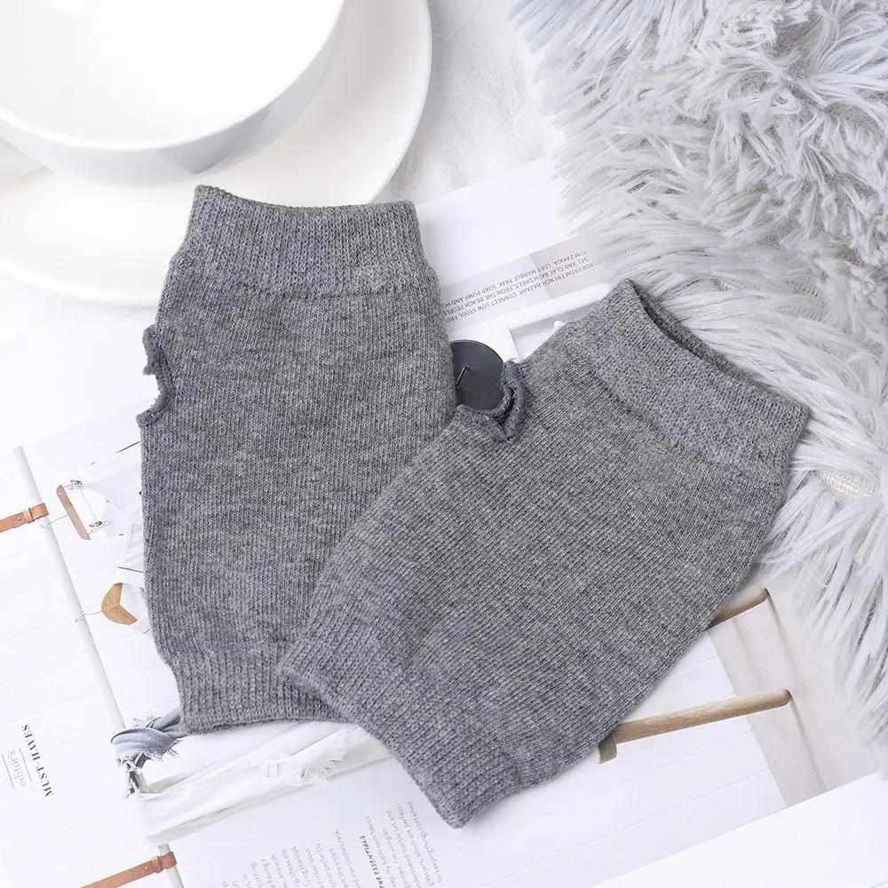 Striped Stripey Unisex One Size Fingerless Gloves Gothic Knitting Fingerless Gloves Winter Warm Elastic Comfortable Gloves