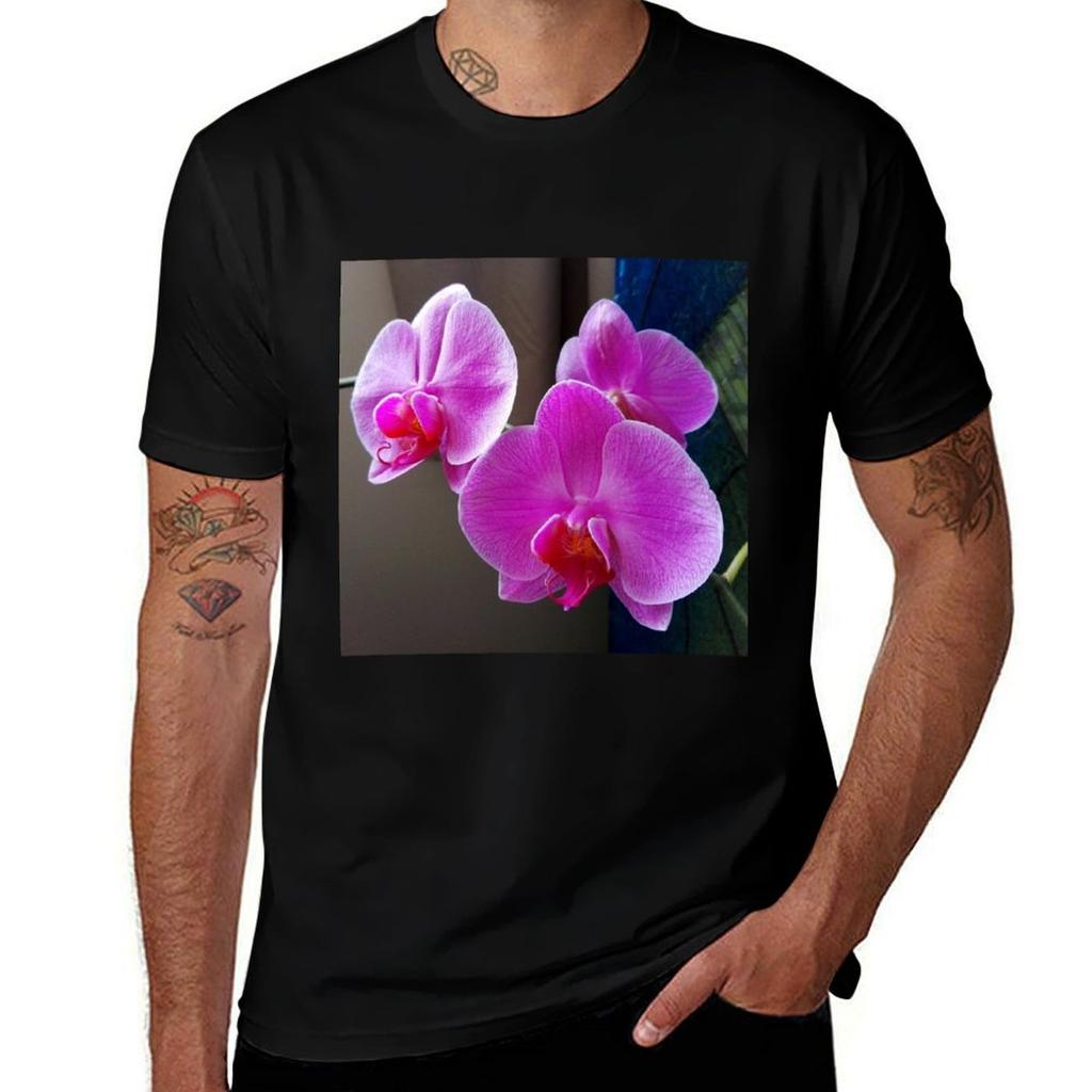 Mins Orchid Tshirt Fashion Casual Short Sleeve Tshirt
