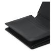 Daks Black Matte Leather Card Case With Dd Plate Logo Dbwa1e365bk