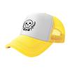 Skull and Crossbones Logo Mesh Trucker Hat with Breathable Design for Outdoor Activities and Casual Wear
