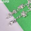 925 Sterling Silver Multi-Cluster Tassel Bead Bracelet - Exquisite Gift Jewelry