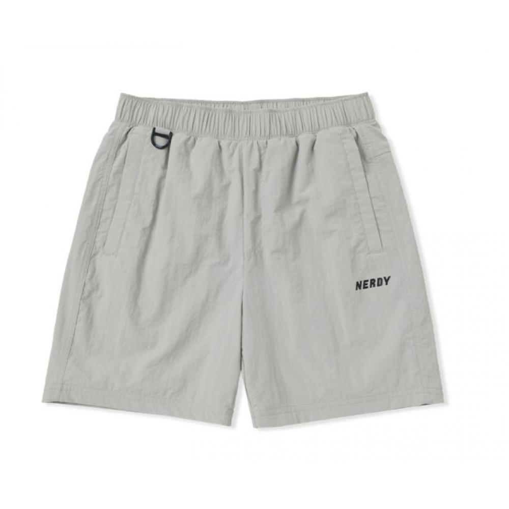 

Тканые полуштаны NERDY Small Logo Серые