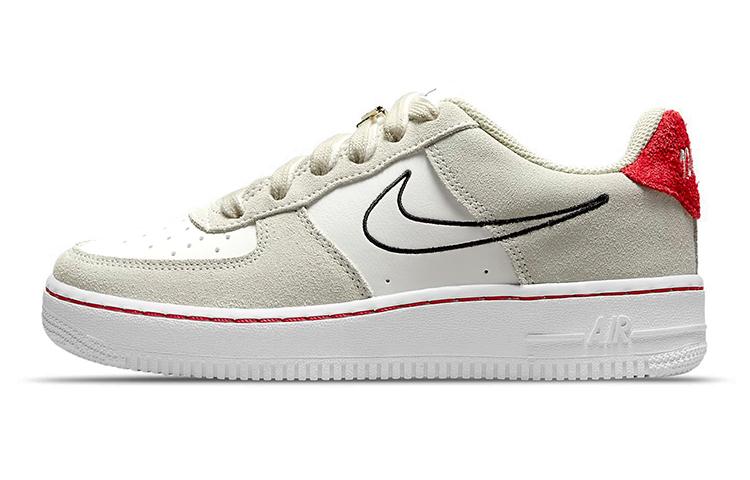 

Air Force 1 LV8 S50 GS Light Stone University Red DB1561-100 35.5